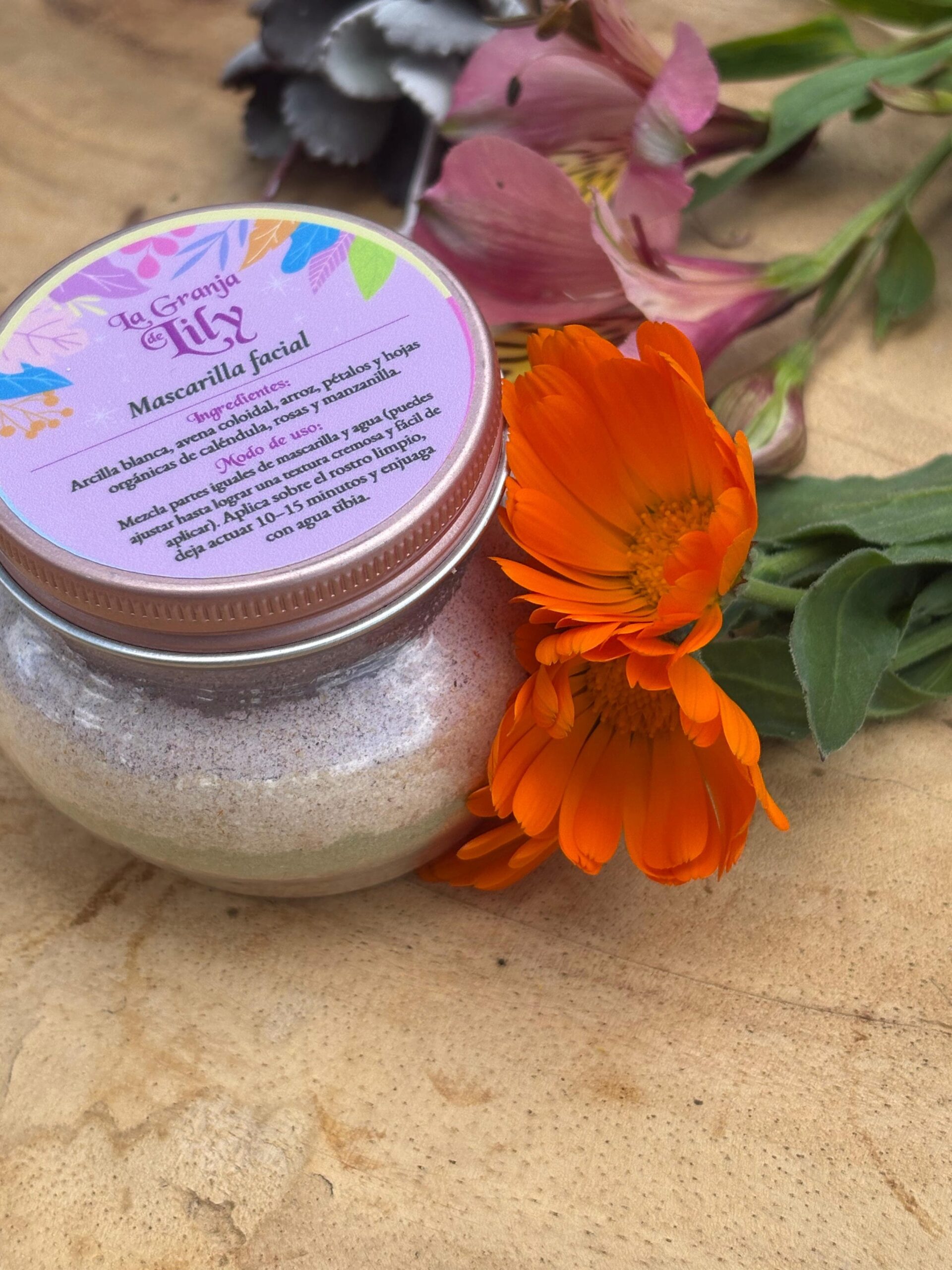 Mascarilla Facial con pétalos de flores - Image 2